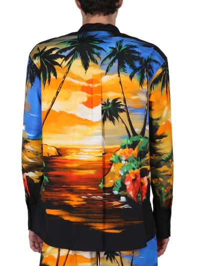 Shop Dolce & Gabbana Hawaii Print Shirt In Multicolor