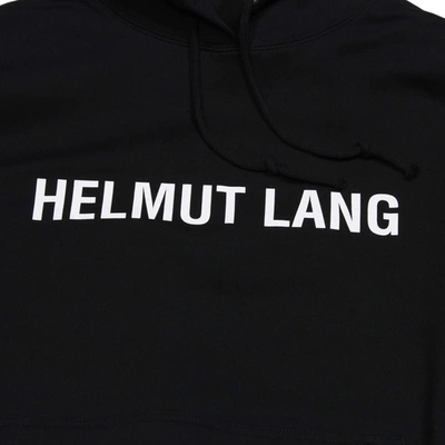 Shop Helmut Lang Core Logo Hoodie Black In Nero