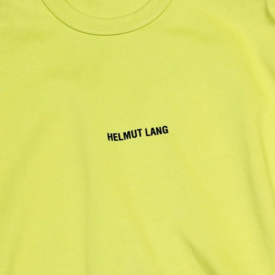 Shop Helmut Lang Core Logo Tee Absente In Verde Acido