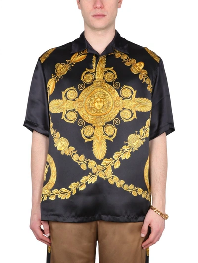 Shop Versace Heritage Shirt In Black