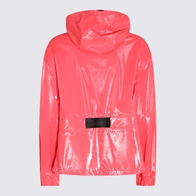 Shop Herno Paradise Pink Lady Bird Laminar Casual Jacket In Fuchsia