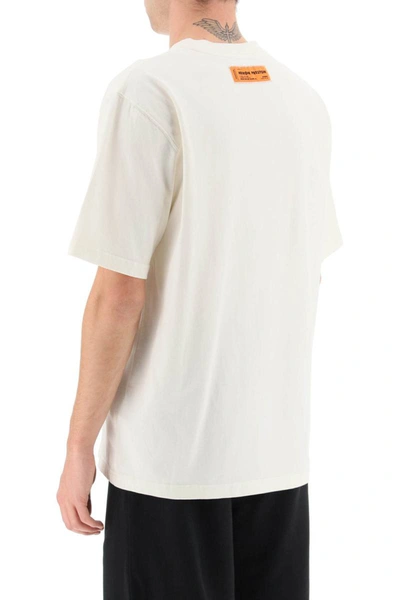 Shop Heron Preston Hpny Embroidered T-shirt In White