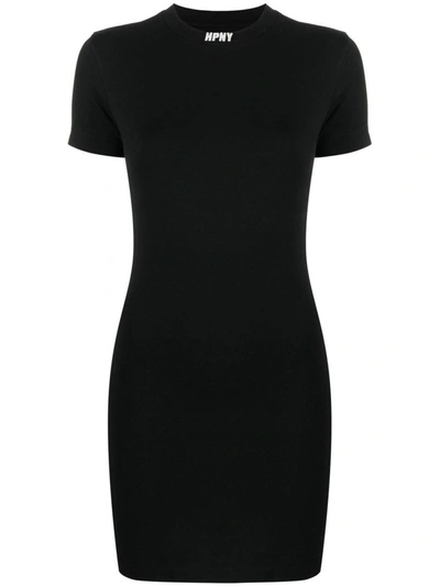 Shop Heron Preston Logo Mini Dress In Black