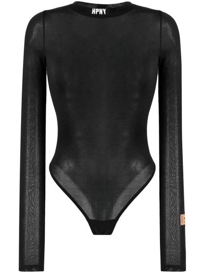 Shop Heron Preston Logo-print Bodysuit In Black