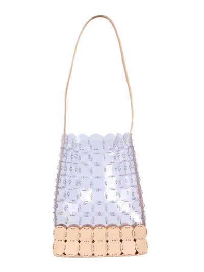 Shop Paco Rabanne Hobo Bag With Transparent Discs In Multicolor