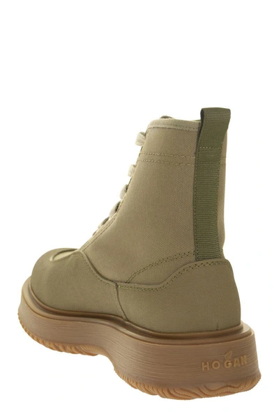 Shop Hogan H602 Untraditional - Boot In Olive Green