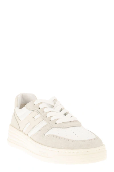 Shop Hogan Sneakers H630 In Silver/ivory
