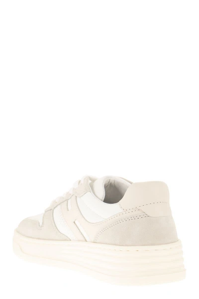 Shop Hogan Sneakers H630 In Silver/ivory