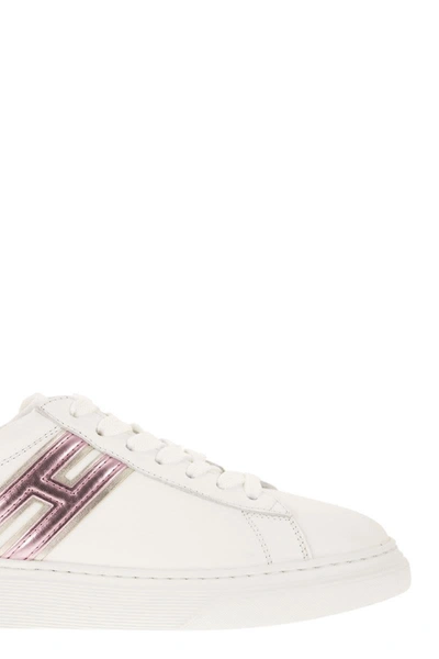 Shop Hogan Sneakers H365 In White/pink