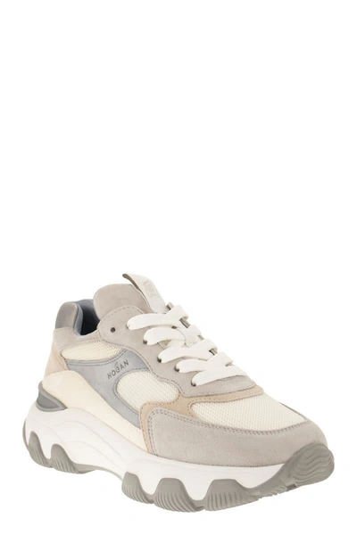 Shop Hogan Sneakers Hyperactive In Beige/white/grey