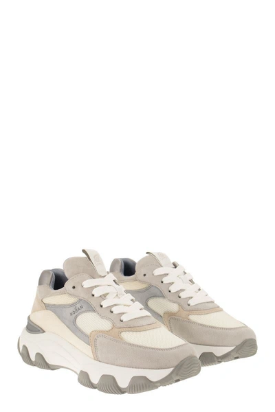 Shop Hogan Sneakers Hyperactive In Beige/white/grey