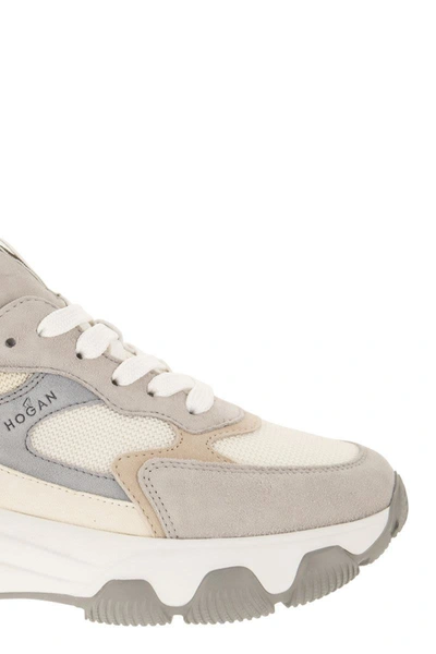 Shop Hogan Sneakers Hyperactive In Beige/white/grey