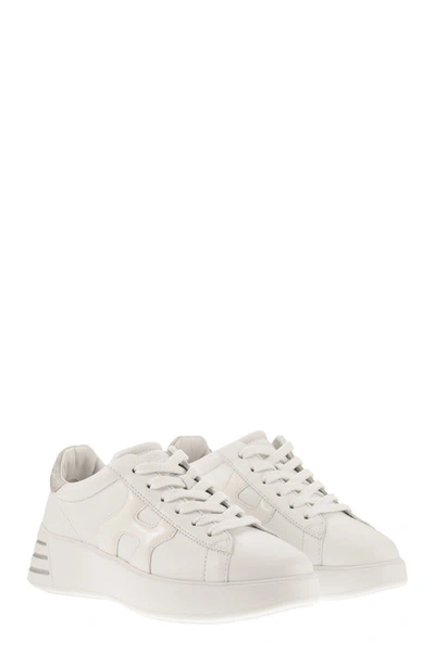 Shop Hogan Sneakers Rebel In White/silver