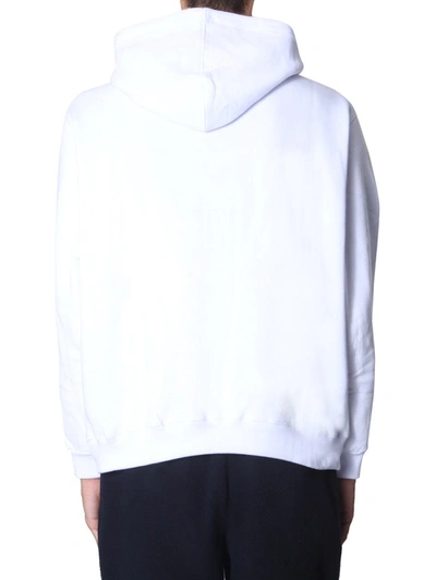 Msgm Hooded Sweatshirt In White