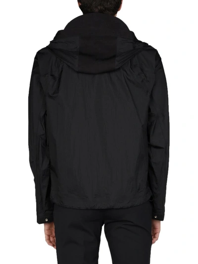 Shop Ten C Hooded Windbreaker In Black