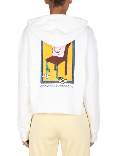 Shop Opening Ceremony Hoodie In White