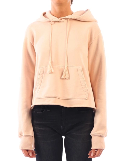 Shop Amiri Hoodie Fringes Pink