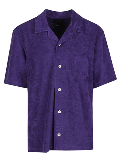 Shop Howlin' Howlin Cotton Shirt In Purple