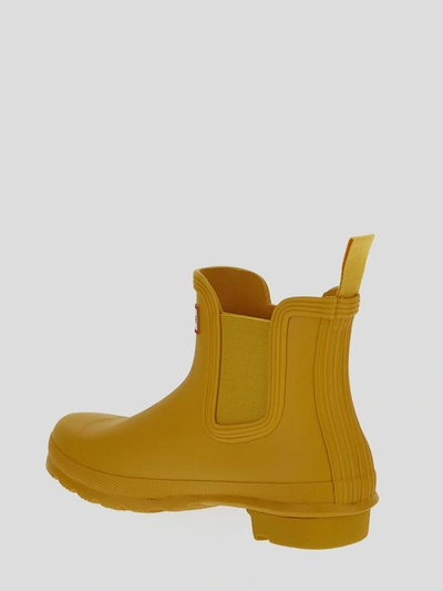 Shop Hunter Ankle Boots In Yellow