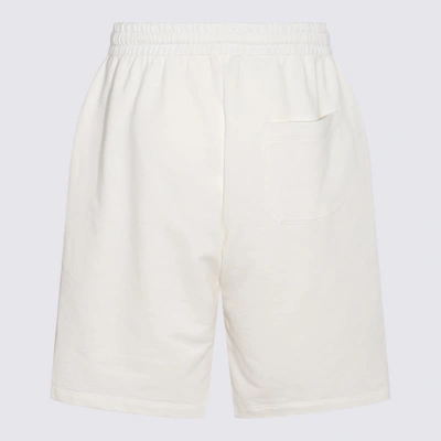 Shop Ih Nom Uh Nit White Cotton Bermuda Shorts In Beige