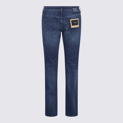 Shop Incotex Blue Division Blue Denim Stretch Jeans