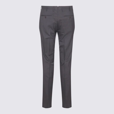 Shop Incotex Grey Wool Pants