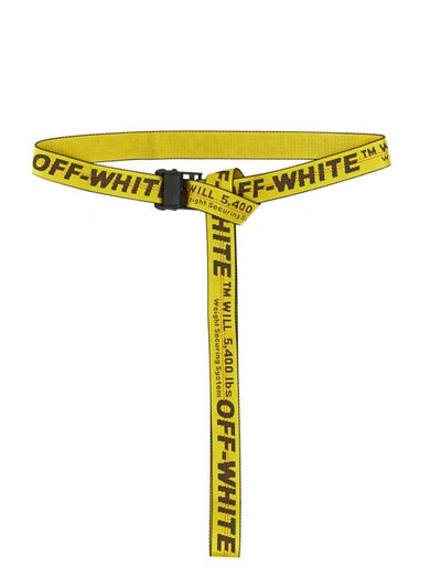 Off-white Industrial Belt In Yellow | ModeSens