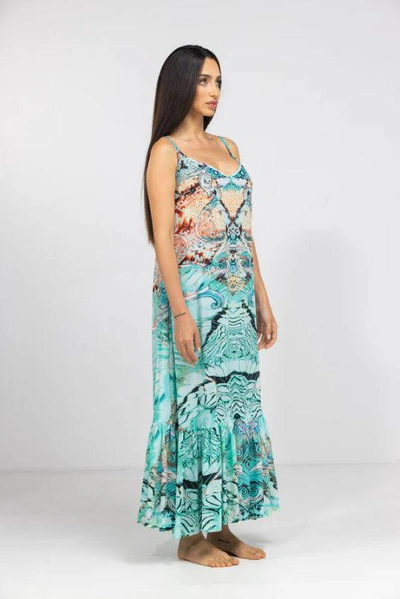 Shop Inoa Dresses In Turquoise
