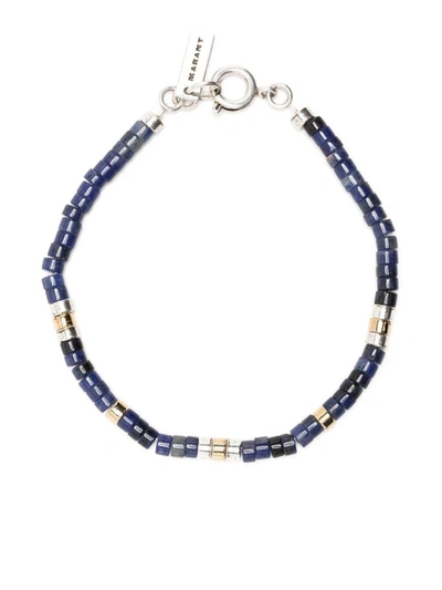 Shop Isabel Marant Bracelets In Faded Blue / Silver