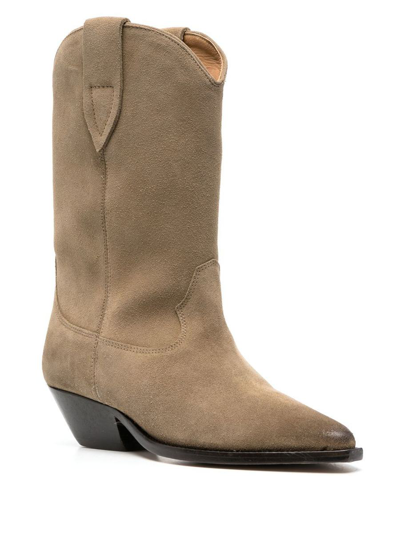 Shop Isabel Marant Duerto Boots Shoes In Nude &amp; Neutrals