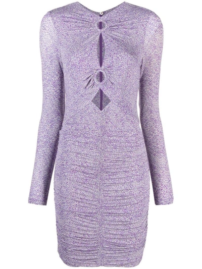 Shop Isabel Marant Jana Mini Dress In Purple