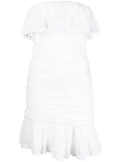 Shop Isabel Marant Oxani Mini Dress In White