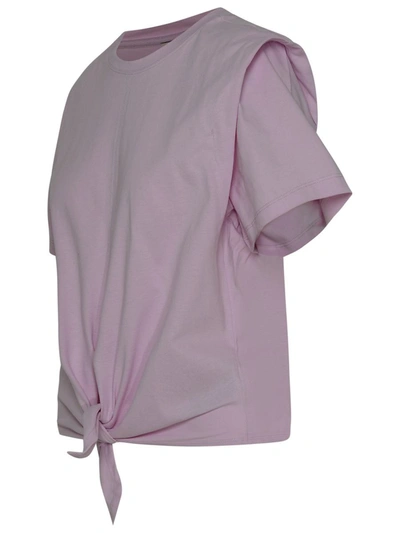 Shop Isabel Marant Zelikia Rose Cotton T-shirt In Pink