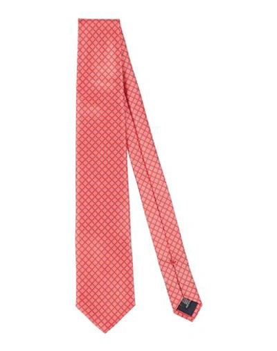 Shop Fiorio Man Ties & Bow Ties Red Size - Silk
