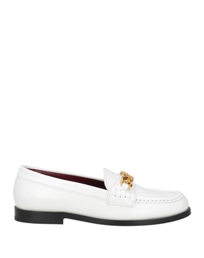 Shop Valentino Garavani Woman Loafers White Size 6 Soft Leather