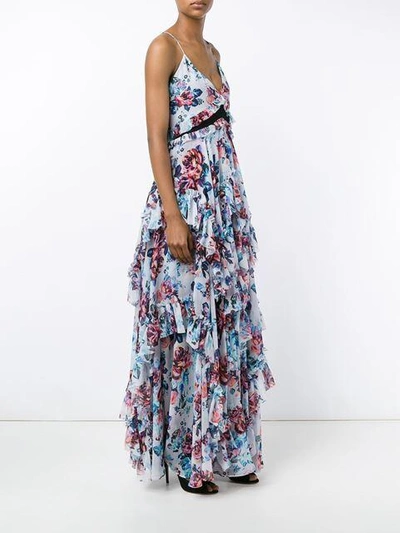 Shop Mary Katrantzou 'caliente' Floral Print Silk Sleeveless Dress