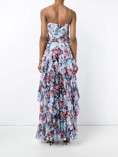 Shop Mary Katrantzou 'caliente' Floral Print Silk Sleeveless Dress