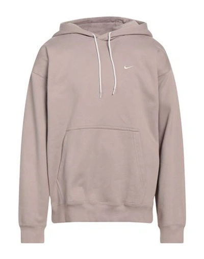 Shop Nike Man Sweatshirt Dove Grey Size L Cotton, Polyester