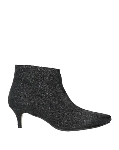 Shop Dora Woman Ankle Boots Black Size 11 Soft Leather, Textile Fibers