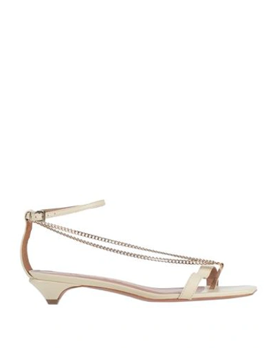 Shop Vicenza ) Woman Thong Sandal Off White Size 8 Soft Leather