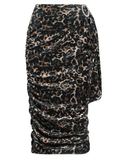 Shop 5rue Woman Midi Skirt Camel Size S Polyester, Elastane In Beige