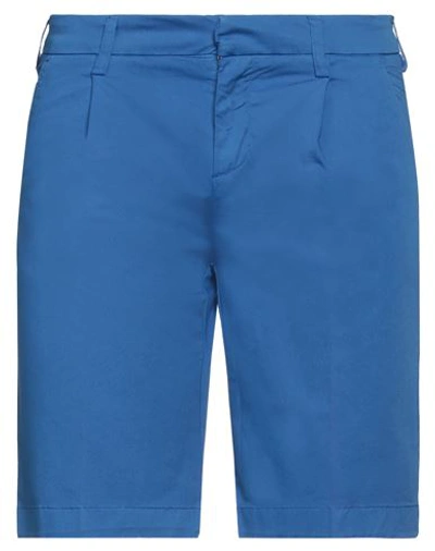 Coroglio By Entre Amis Man Shorts & Bermuda Shorts Blue Size 29 Cotton, Elastane In Blue