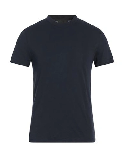 Shop Prada Man T-shirt Midnight Blue Size Xs Cotton