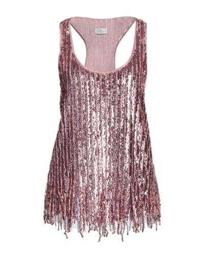Shop Etro Woman Top Pastel Pink Size S Viscose, Wool