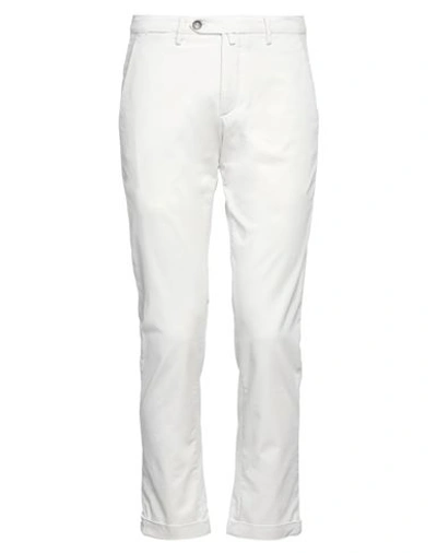 Shop B Settecento Man Pants Ivory Size 32 Cotton, Elastane In White