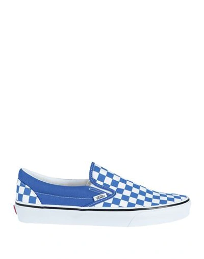 Shop Vans Ua Classic Slip-on Man Sneakers Bright Blue Size 9 Textile Fibers