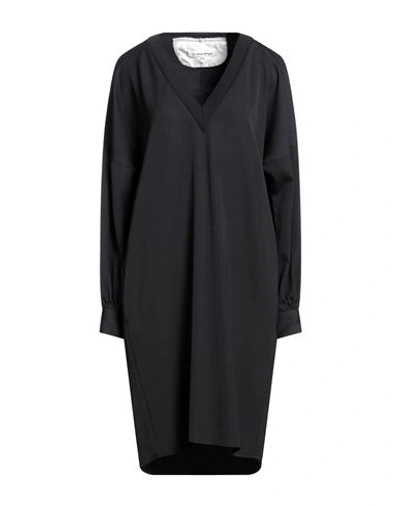 Le Sarte Pettegole Woman Midi Dress Black Size 10 Polyester, Virgin Wool, Elastane In Black