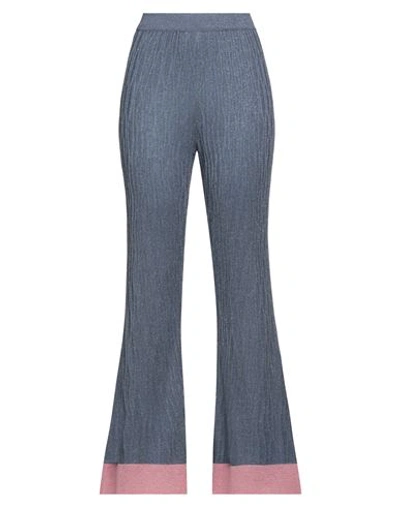 Shop M Missoni Woman Pants Slate Blue Size 8 Viscose, Polyester, Polyamide