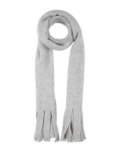 Alpha Studio Woman Scarf Light Grey Size - Polyamide, Alpaca Wool, Acrylic In Grey