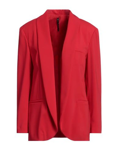 Shop Manila Grace Woman Blazer Red Size 10 Polyester, Elastane